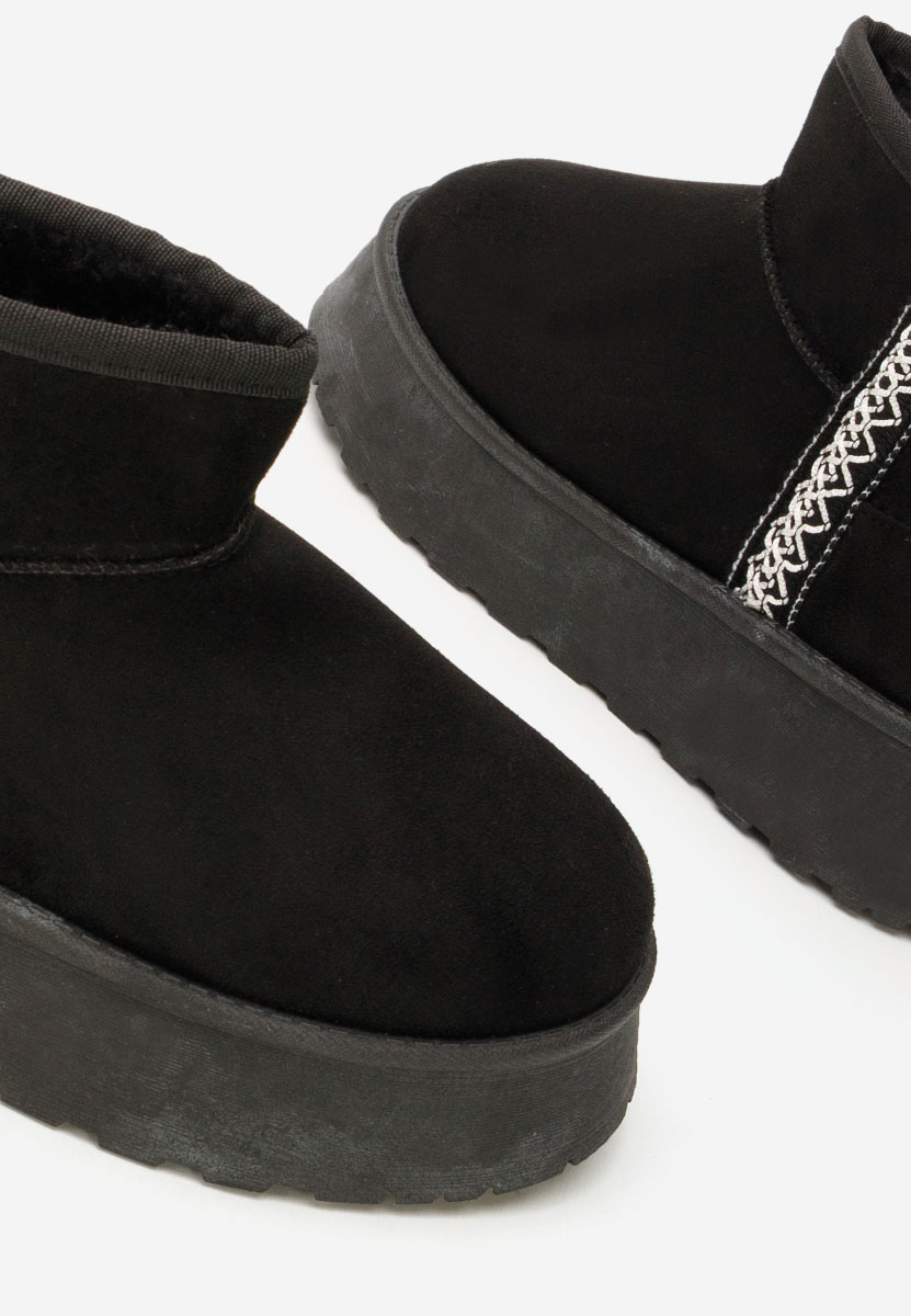 Stivaletti con plateau Kristin nero