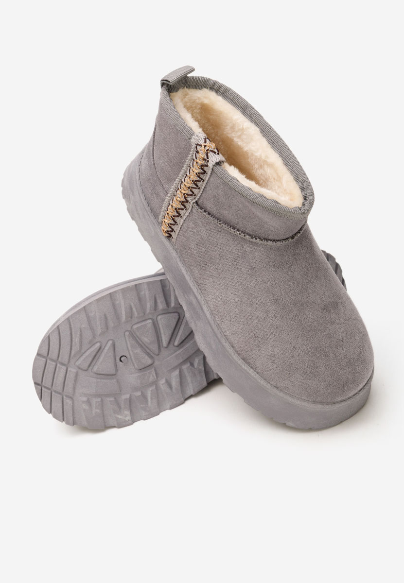 Stivaletti con plateau Kristin grigio