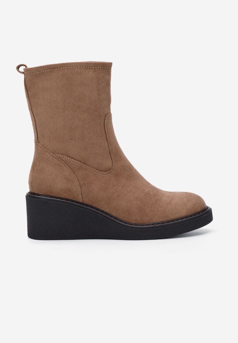 Tronchetti con zeppa Lysara marrone