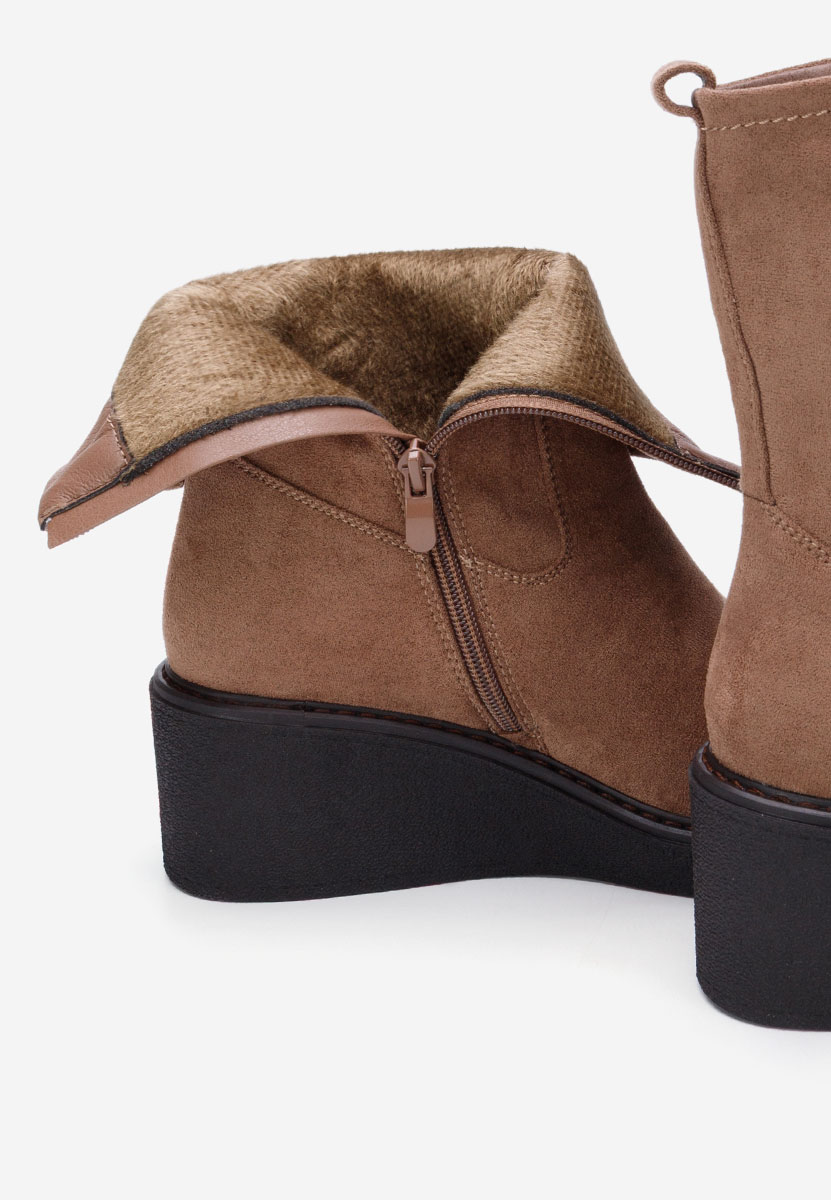 Tronchetti con zeppa Lysara marrone