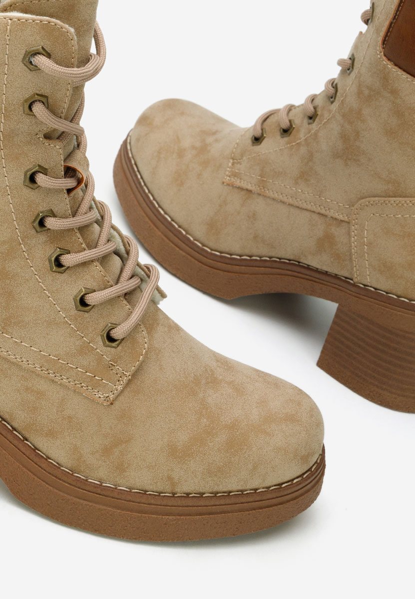 Stivaletti con tacco Celoria cachi