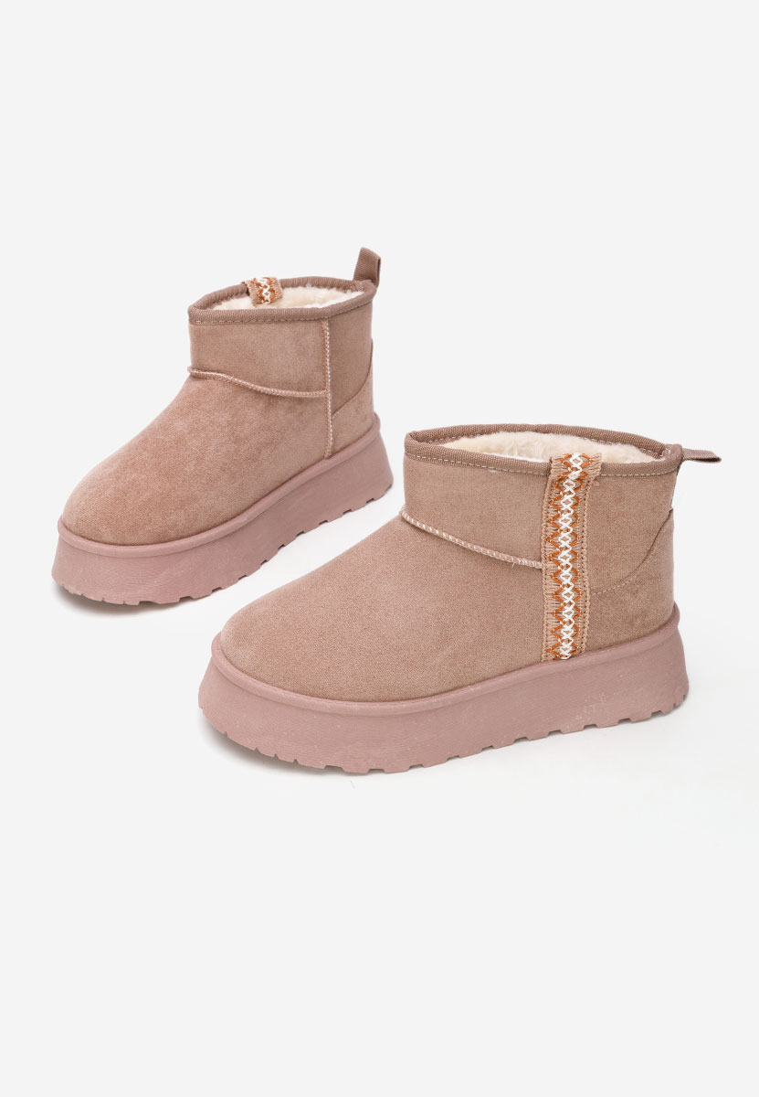 Stivaletti con plateau Kristin cachi