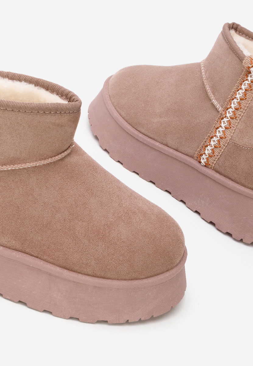 Stivaletti con plateau Kristin cachi