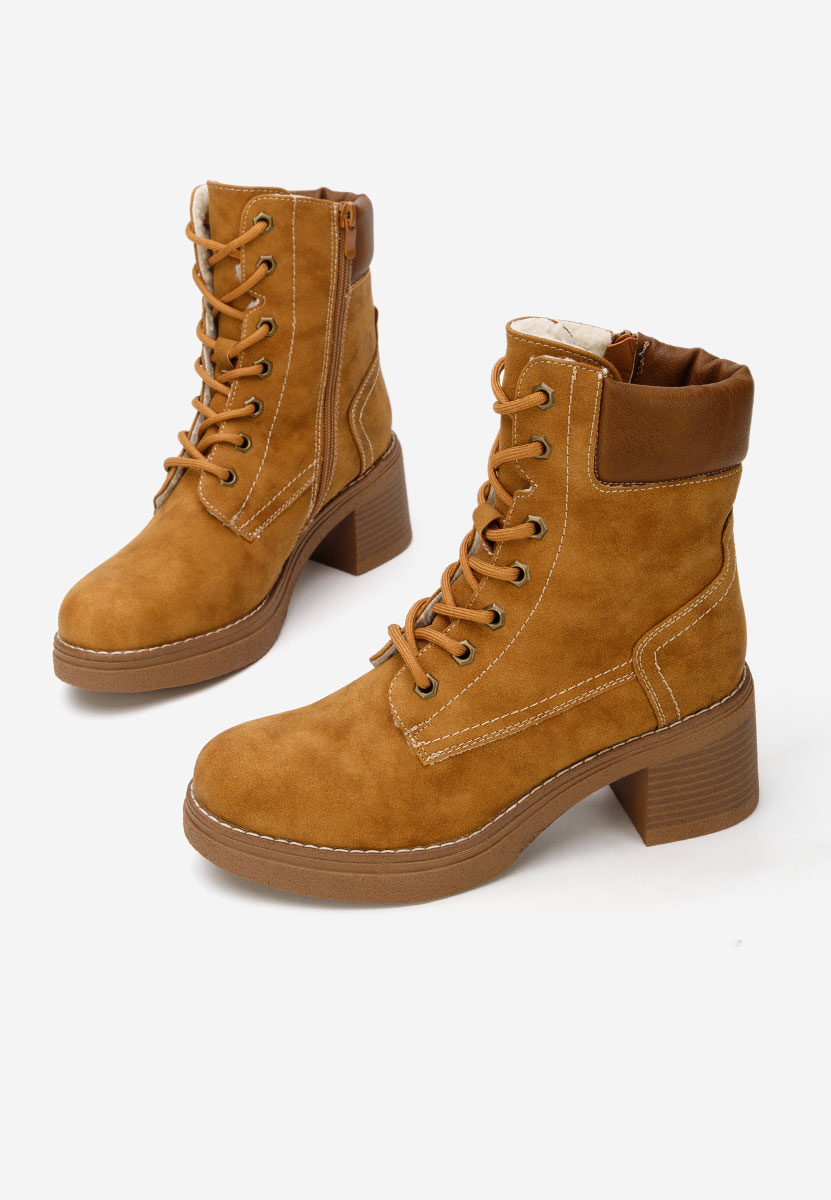 Stivaletti con tacco Celoria camel