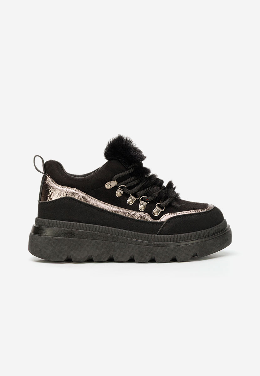 Sneakers donna invernali Clavira nero