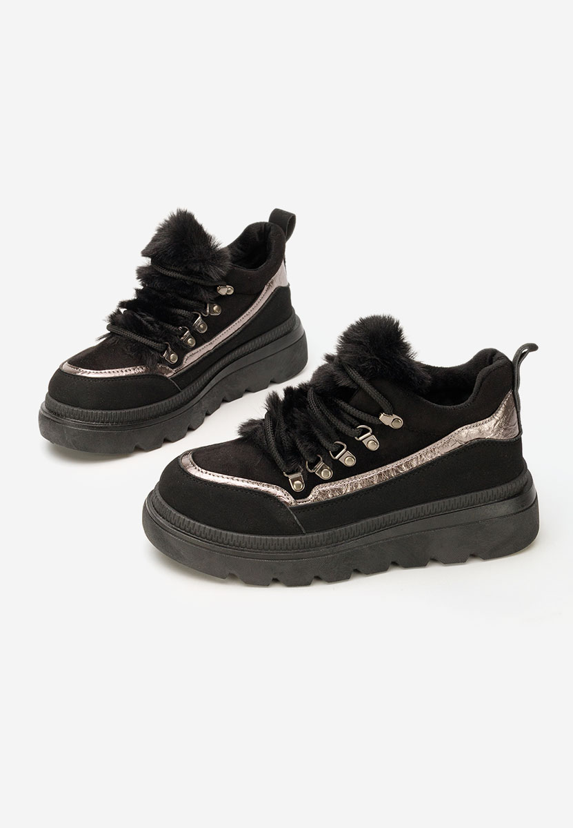 Sneakers donna invernali Clavira nero