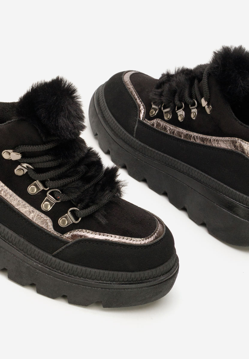 Sneakers donna invernali Clavira nero