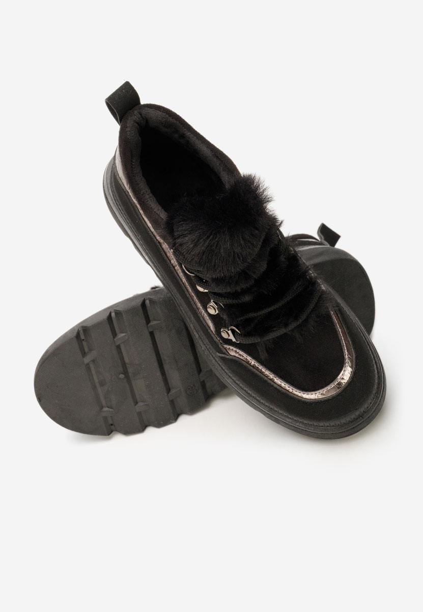 Sneakers donna invernali Clavira nero