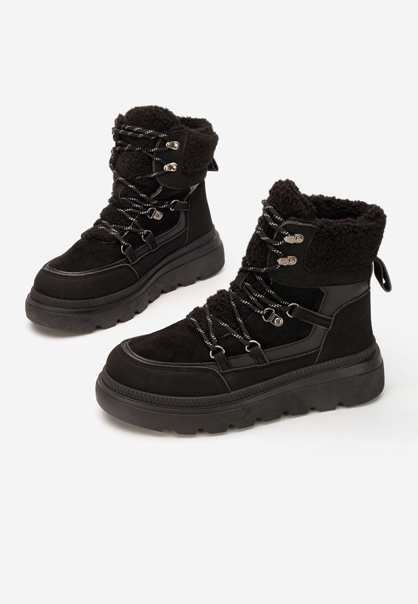 Stivaletti con plateau Mavira nero