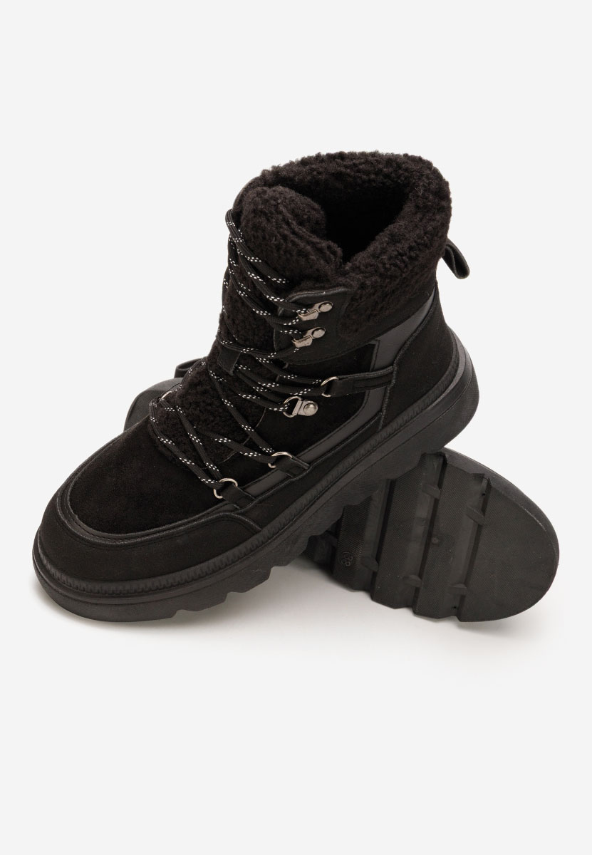 Stivaletti con plateau Mavira nero