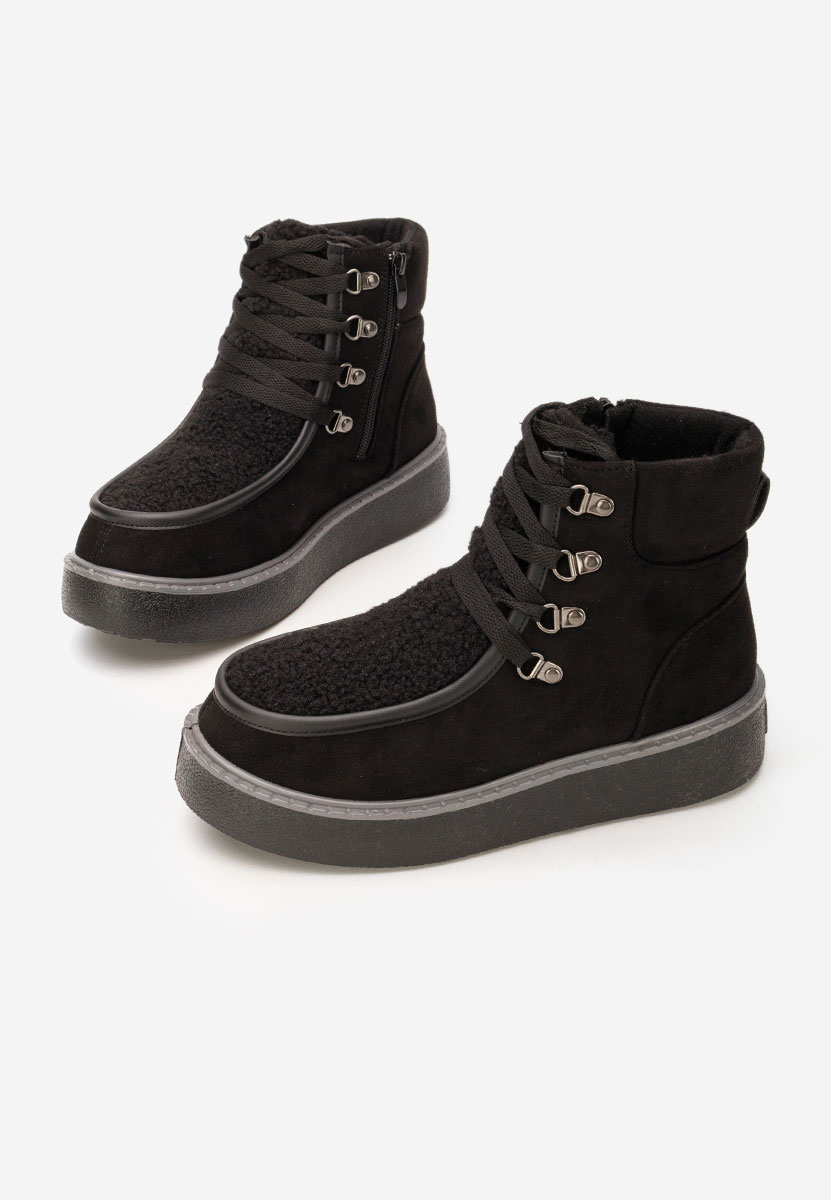 Stivaletti con plateau Liraia nero