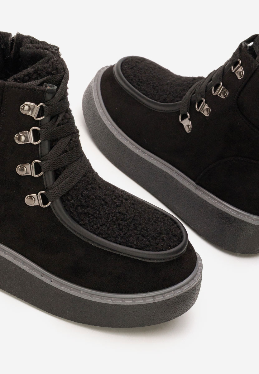 Stivaletti con plateau Liraia nero
