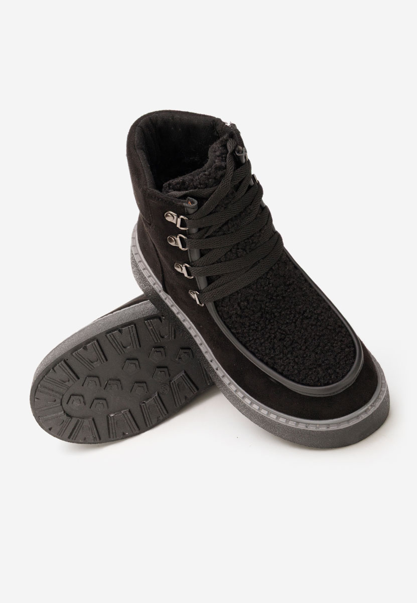 Stivaletti con plateau Liraia nero