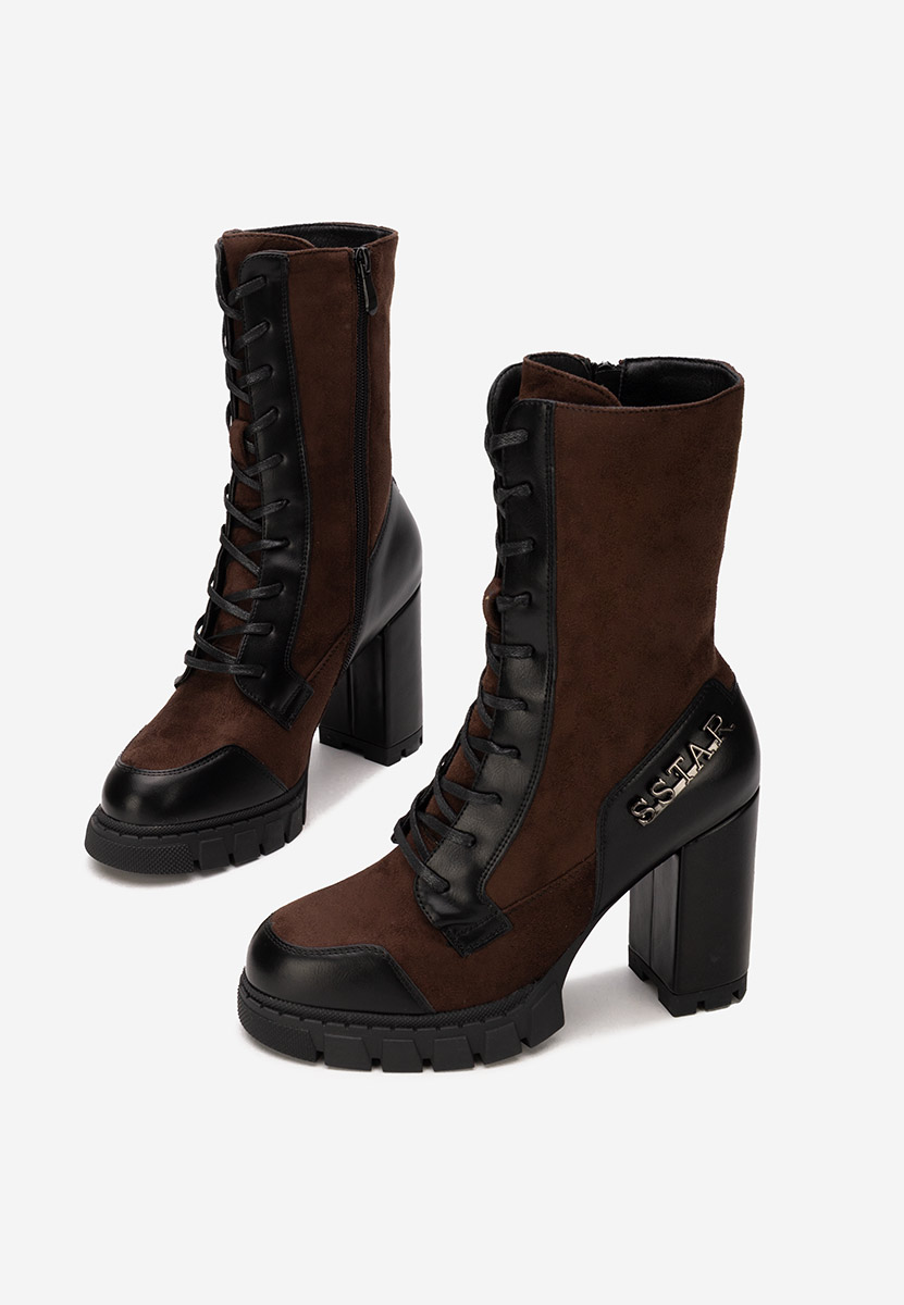 Tronchetti con tacco largo Anahi marrone