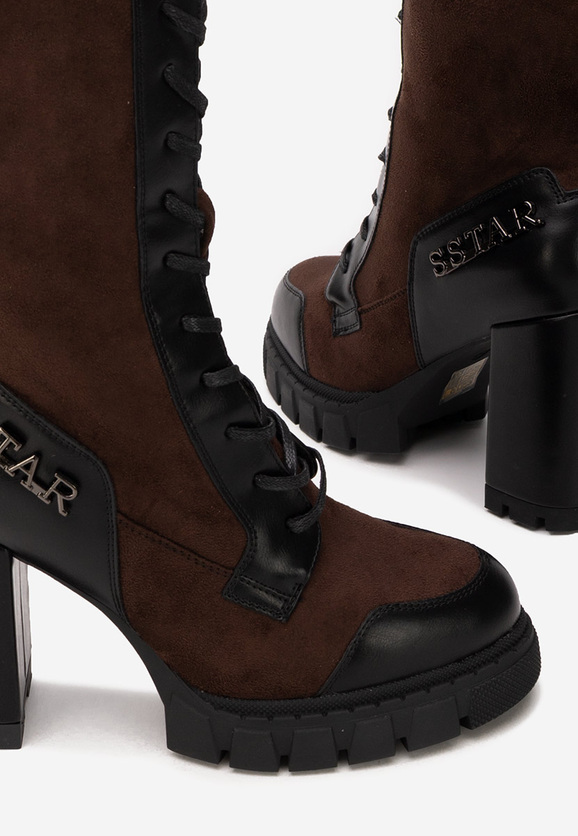 Tronchetti con tacco largo Anahi marrone