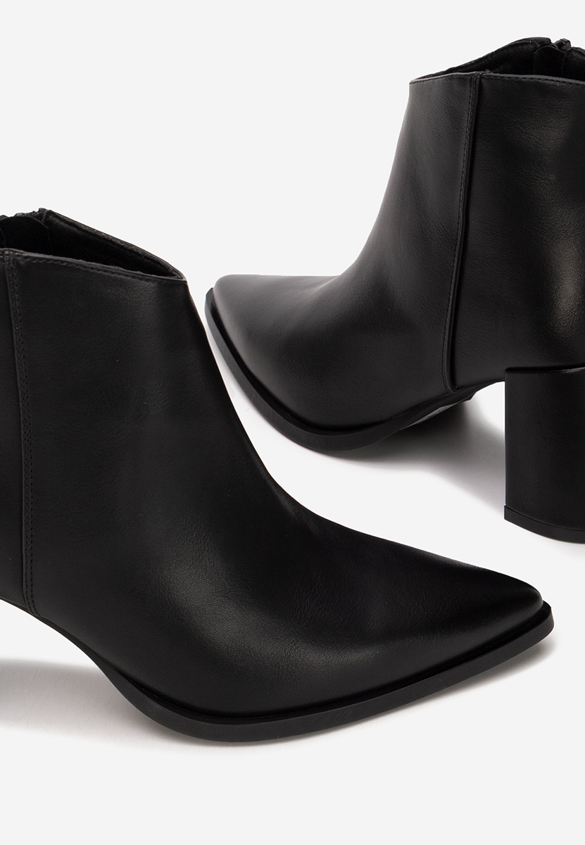 Tronchetti con tacco largo Jamilia nero