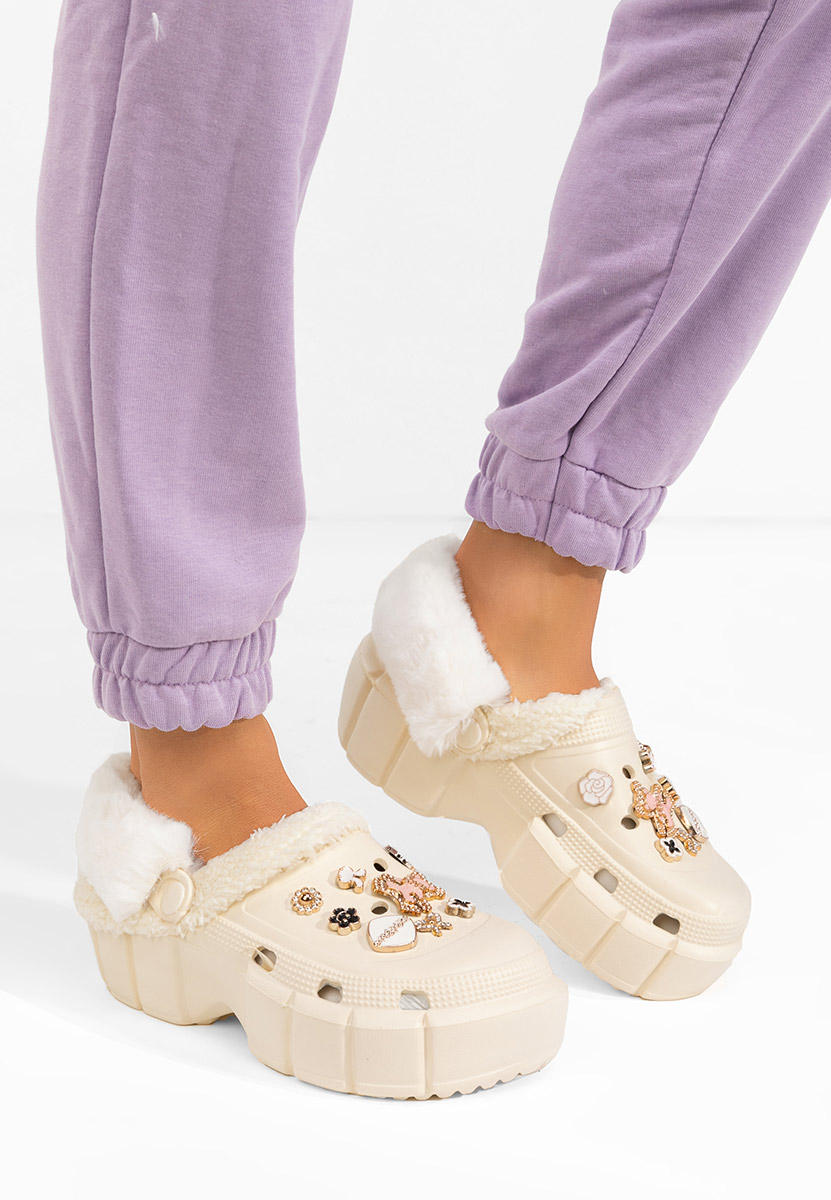 Zoccoli con zeppa Aldeva beige Zoccoli con zeppa Aldeva beige