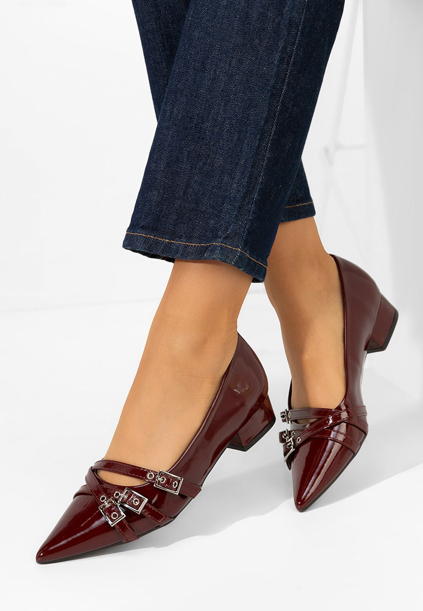 Décolleté tacco basso Otisia granata