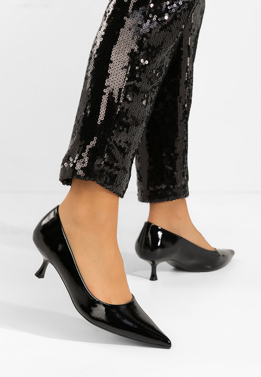 Décolleté tacco basso Dianela nero