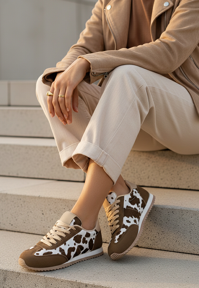 Sneakers donna Crinea animal print
