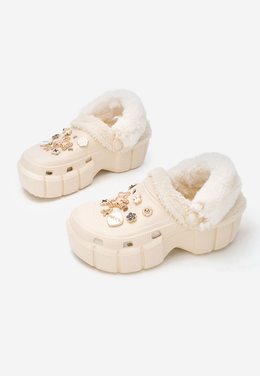Zoccoli con zeppa Aldeva beige Zoccoli con zeppa Aldeva beige