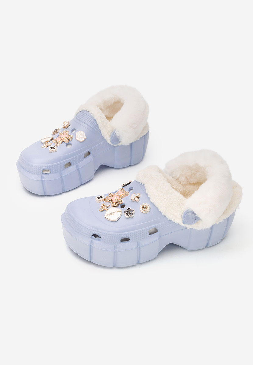 Zoccoli con zeppa Aldeva azzurro Zoccoli con zeppa Aldeva azzurro