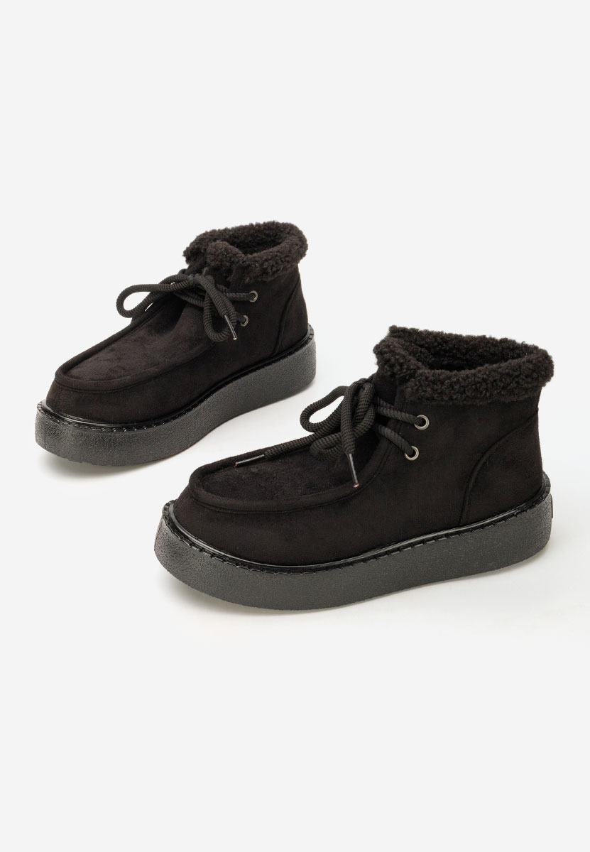 Stivaletti con plateau Novira nero