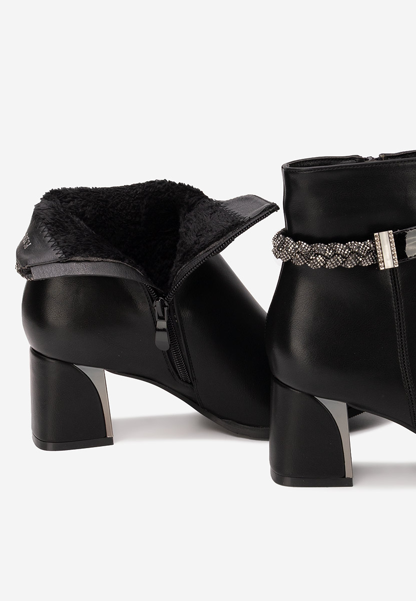 Tronchetti con tacco largo Delivora nero