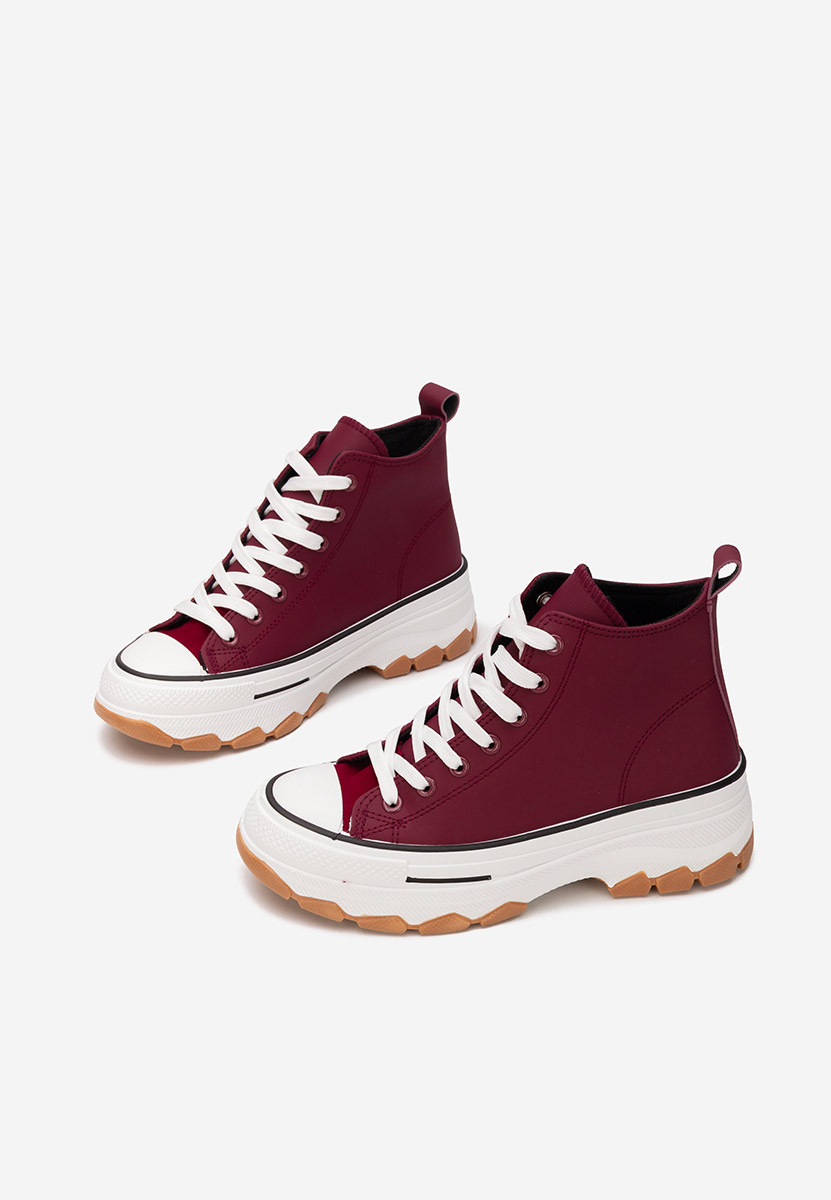 Scarpe da ginnastica con piattaforma Raviana V5 granata