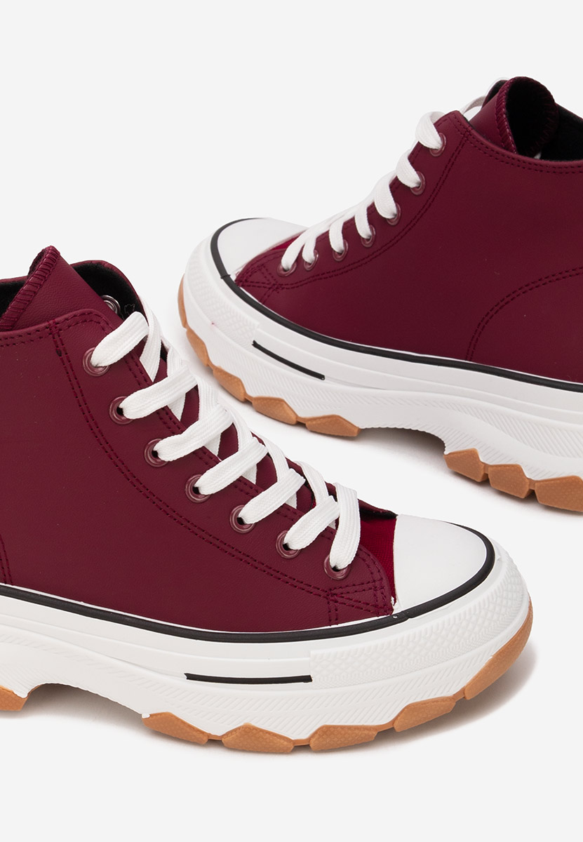 Scarpe da ginnastica con piattaforma Raviana V5 granata