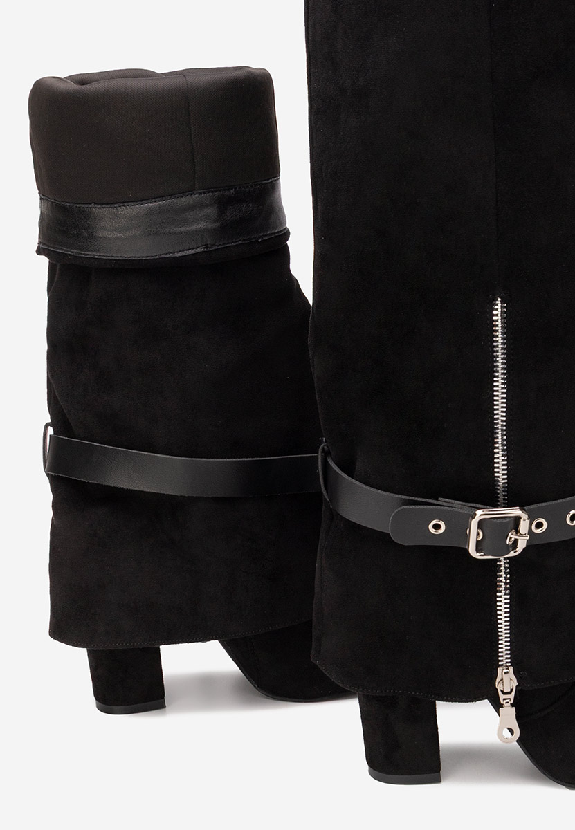 Stivali con tacco Scotia nero