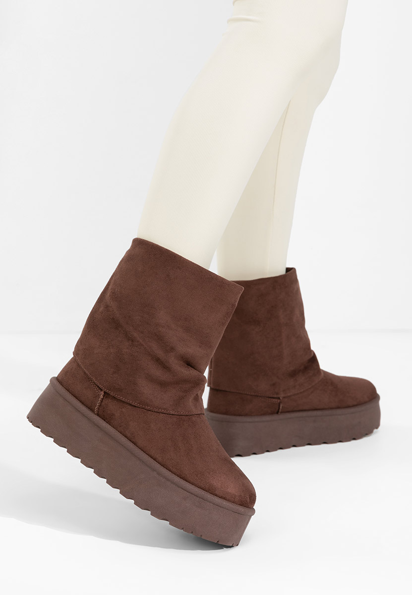 Stivali con piattaforma Janesia marrone