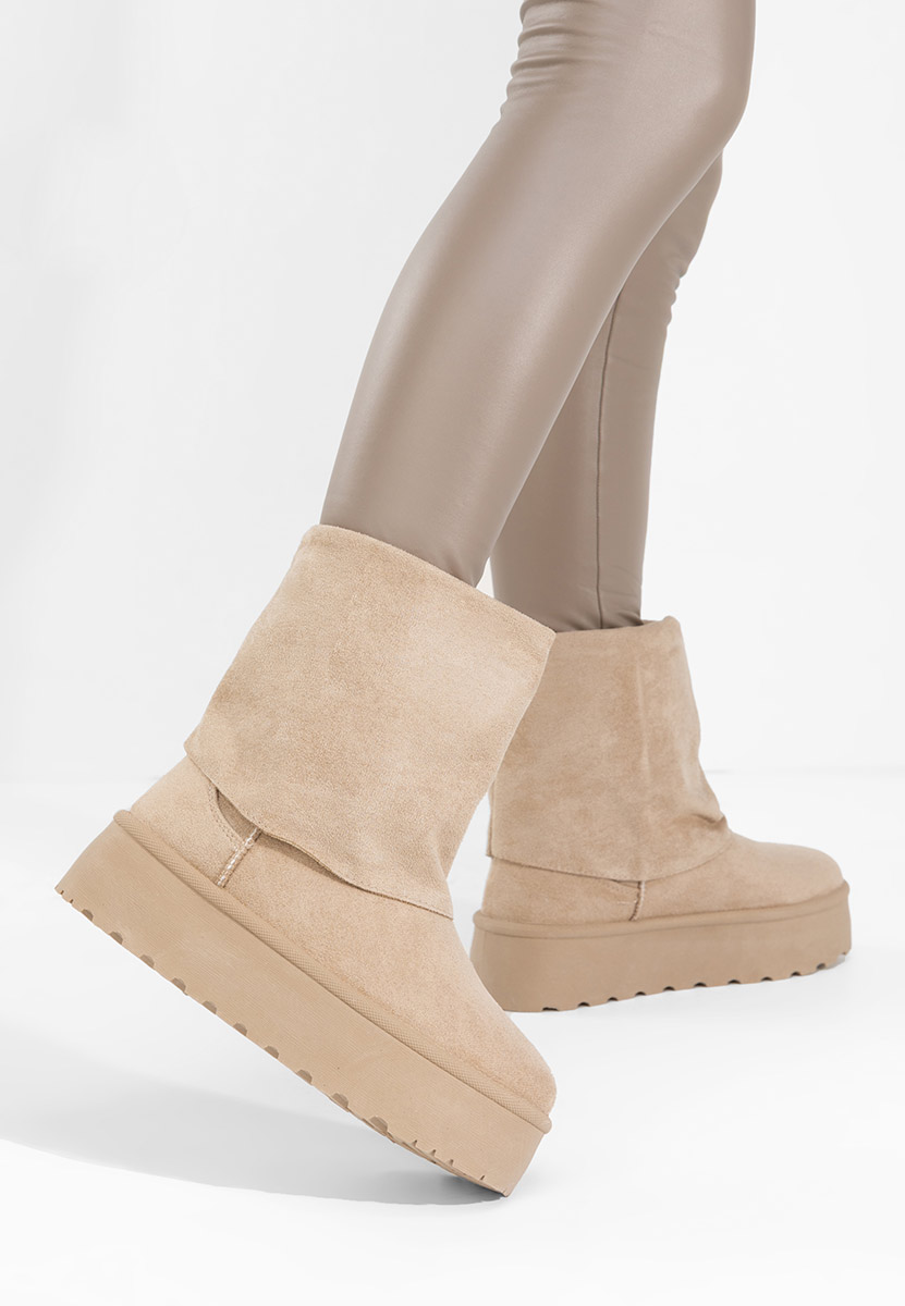 Stivali con piattaforma Janesia beige