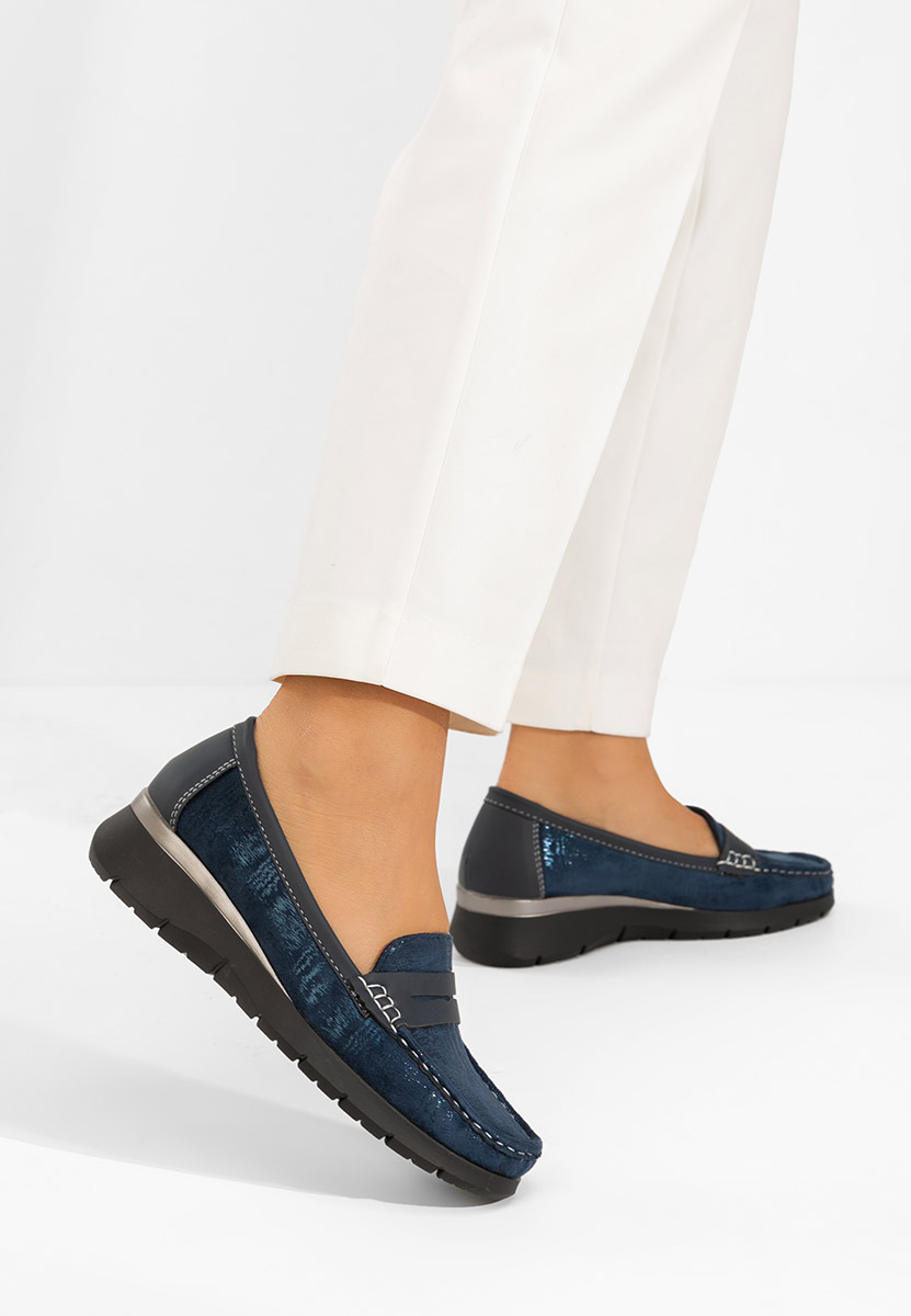 Mocassini da donna Martinea blu