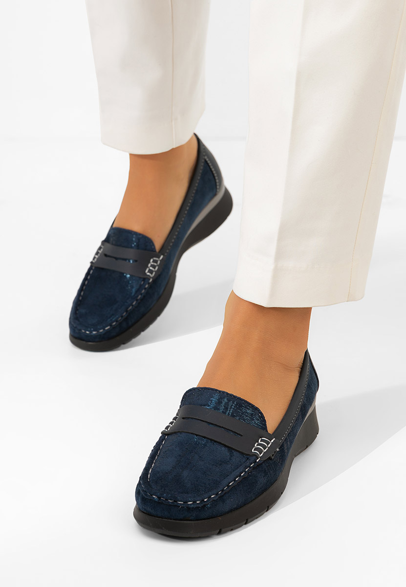 Mocassini da donna Martinea blu