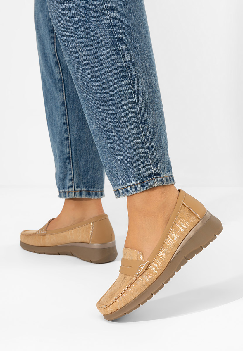 Mocassini da donna Martinea marrone