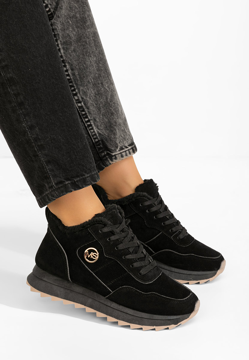 Sneakers donna invernali Lavega V4 nero