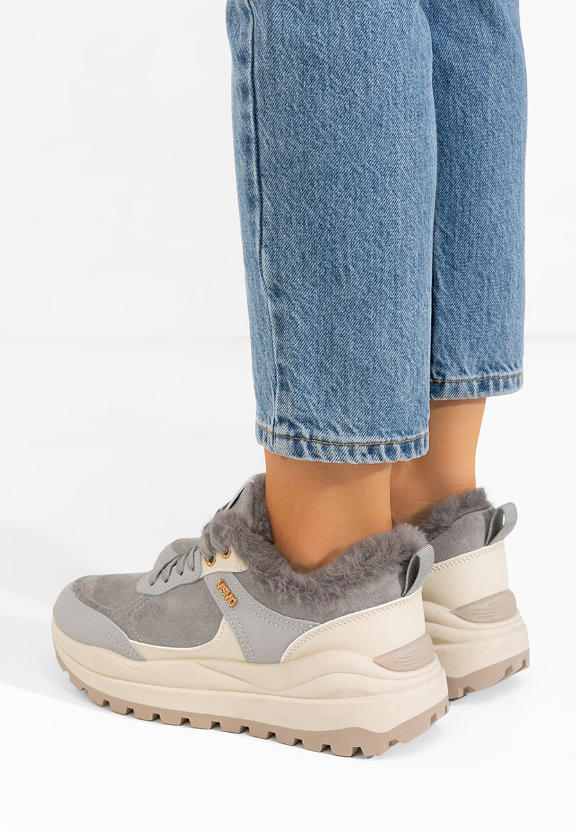 Sneakers con plateau Misay V2 azzurro