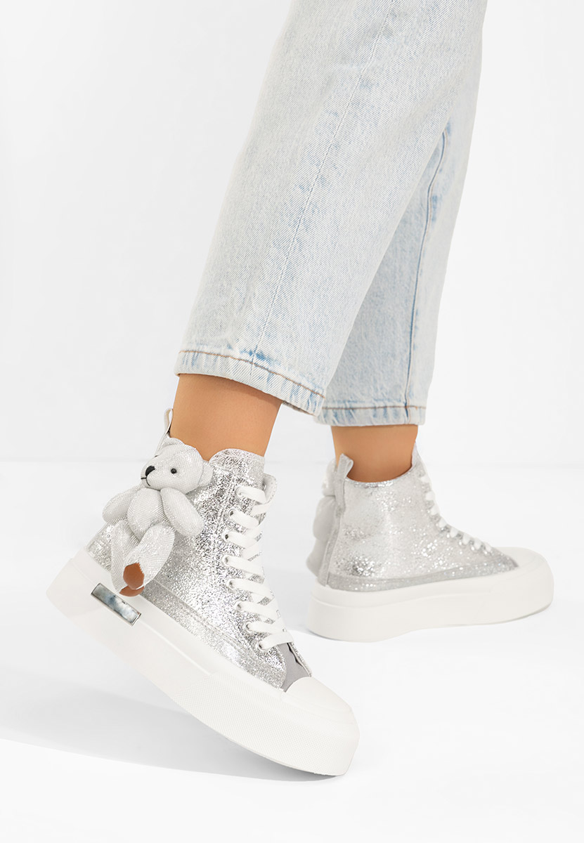 Scarpe da ginnastica High-Top Alisea argento