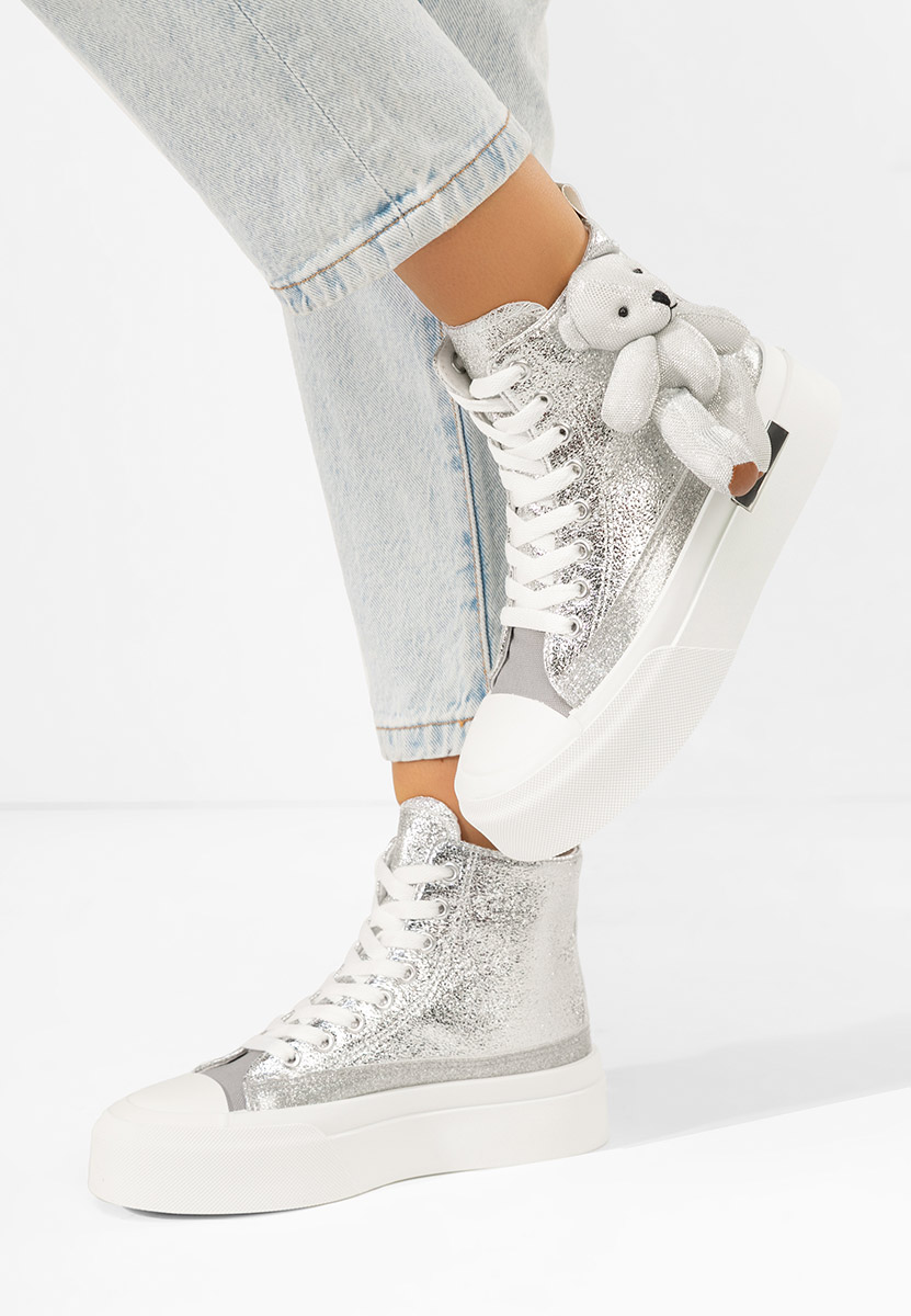 Scarpe da ginnastica High-Top Alisea argento