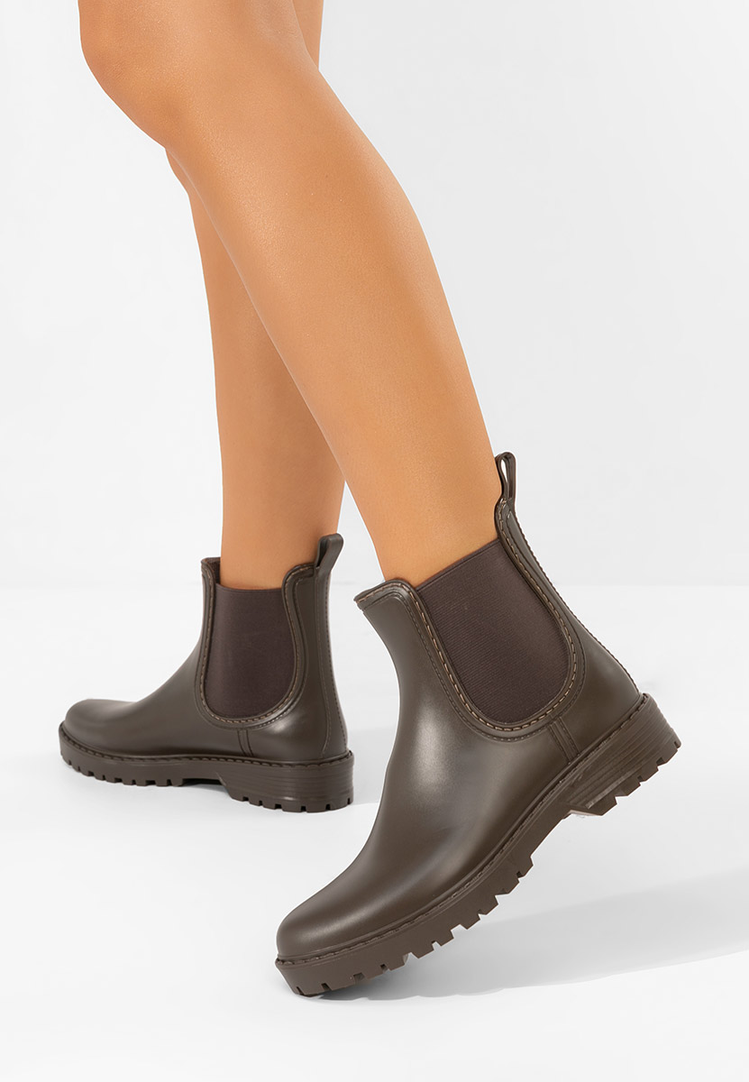 Stivaletti di gomma Palisora marrone