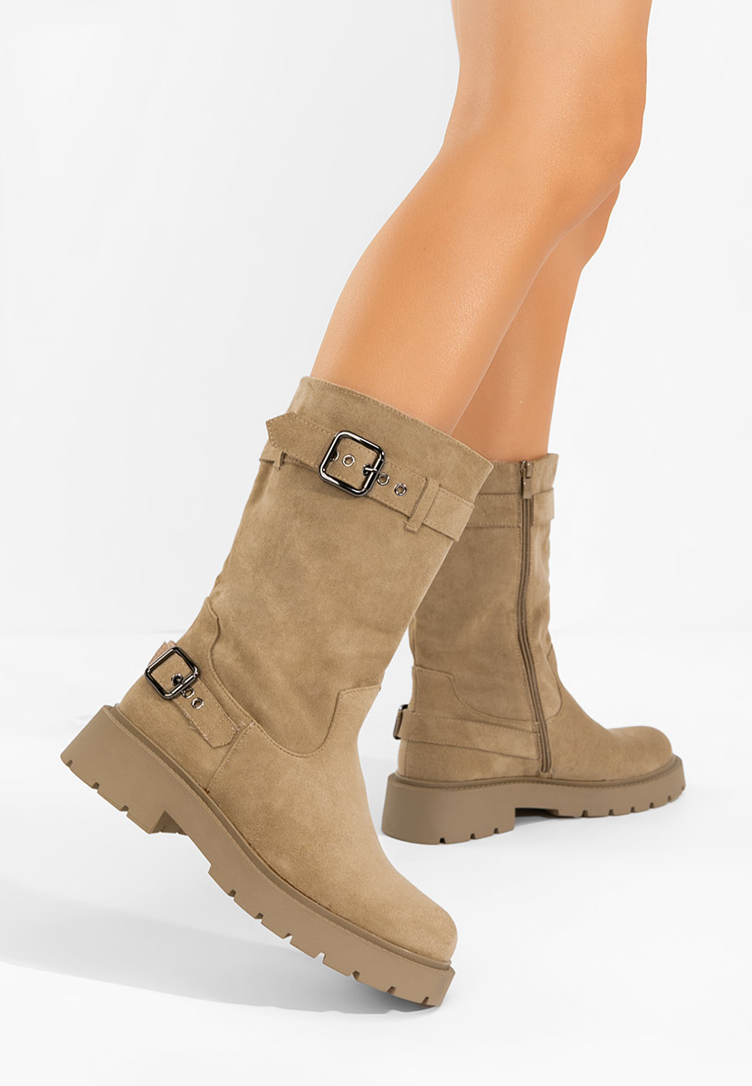 Stivali da donna Genova cachi