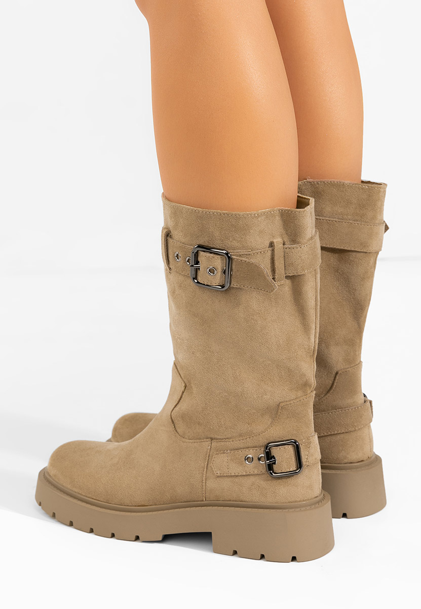 Stivali da donna Genova cachi