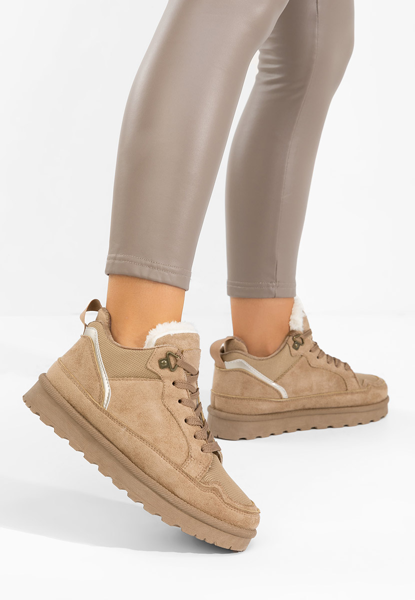 Sneakers donna invernali Adisia cachi