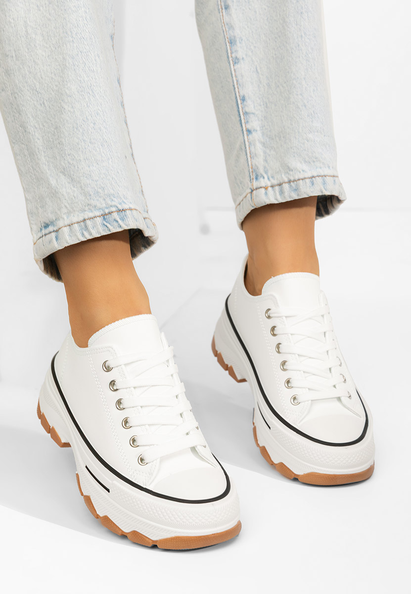 Scarpe da ginnastica con piattaforma Raviana V4 bianchi Scarpe da ginnastica con piattaforma Raviana V4 bianchi