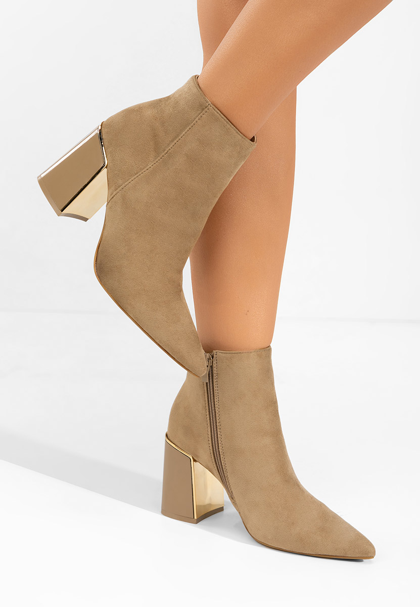 Tronchetti con tacco largo Nolira cachi