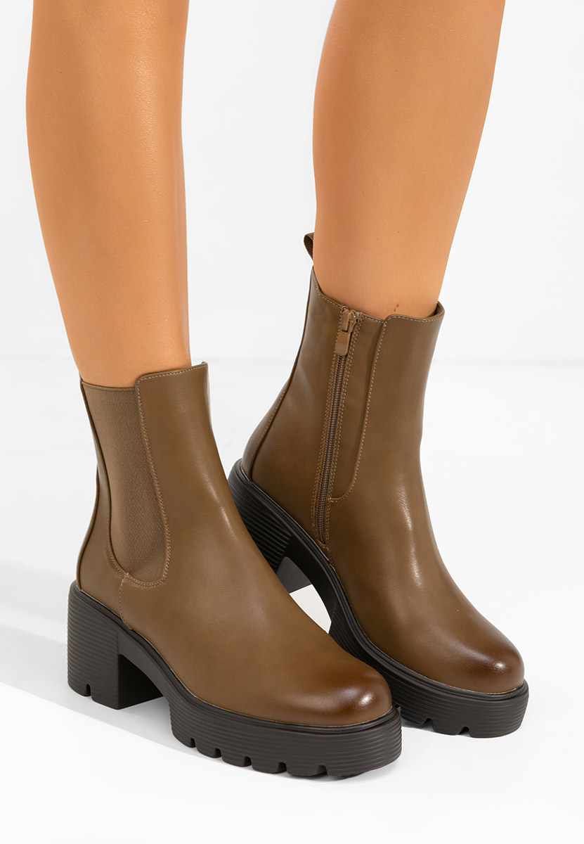 Stivaletto chelsea donna Zirena cachi