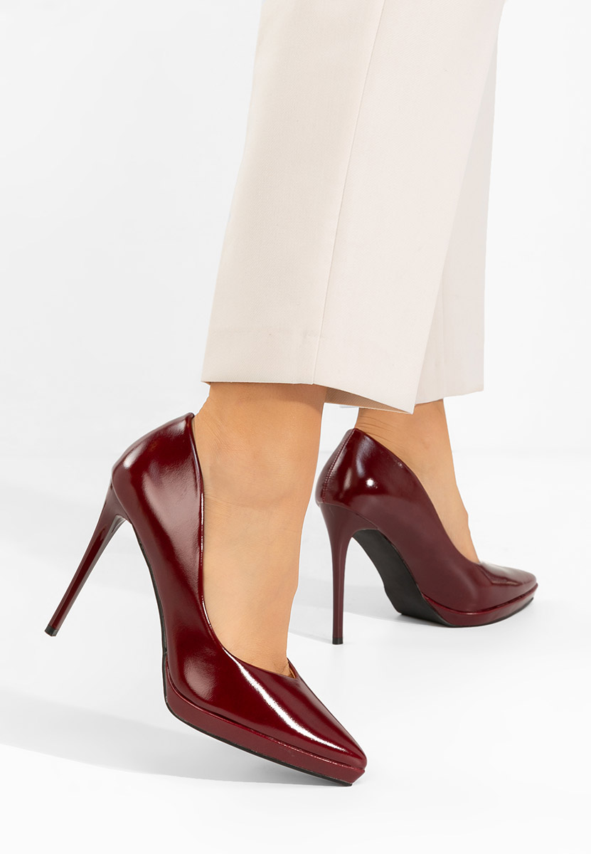 Décolleté tacco a spillo Reneia granata