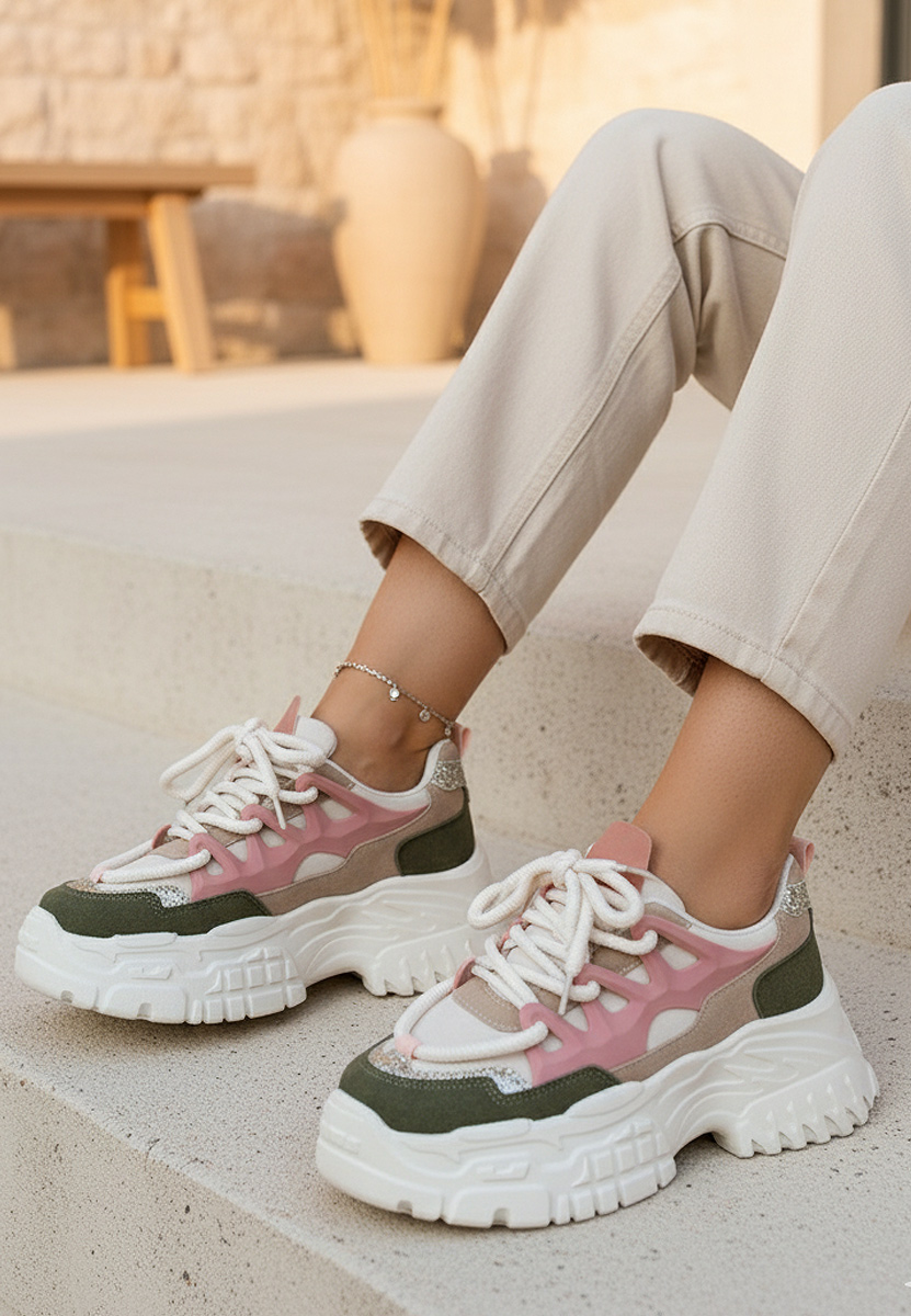 Sneakers con plateau Adane V2 colorate