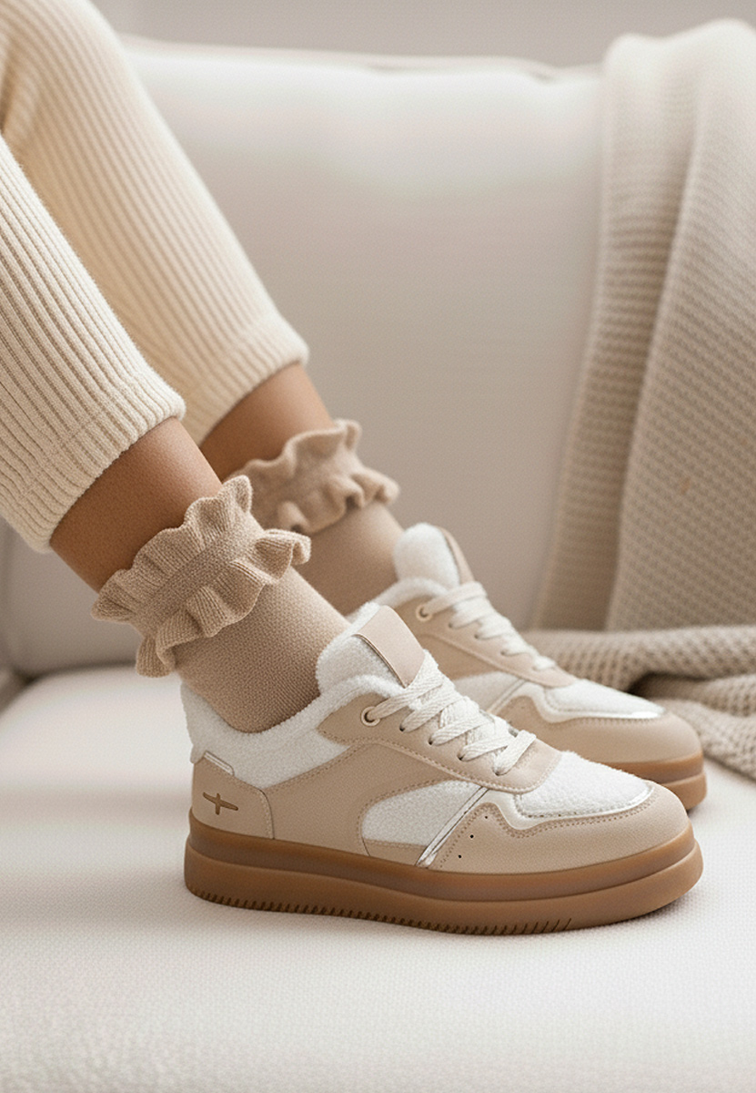 Sneakers donna Maisie beige